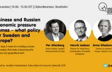 Chinese and Russian economic pressure games – what policy for Sweden and...