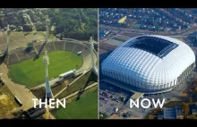 Stadiony ekstraklasy kiedyś i dziś