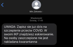 SMS z Ministerstwa