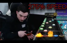 Rekord świata w Guitar Hero przy 275% prędkości