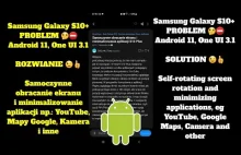 Samsung Galaxy S10+: Samoczynne obracanie ekranu i minimalizowanie aplikacji