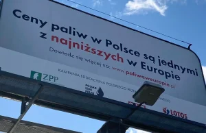 Orlen i Lotos na billboardach przekonują, że paliwo jest tanie