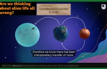 Krótki film naukowy o skakaniu życia między planetami i księżycami