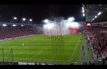 Widzew vs Wisła - Oprawa i racowisko Widzewa