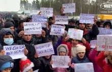 W obozie w Bruzgach odbył się kolejny protest migrantów