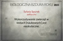 Sylwia Spurek nominowana oficjalnie do Biologicznej Bzdury Roku 2021