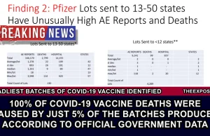 EXCLUSIVE – 100% of Covid-19 Vaccine Deaths were caused by just 5% of the...