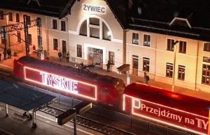 Pociąg z Tyskim odwiedził Żywiec w akcji „Przejdźmy na Ty”