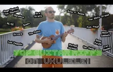 Top Guitar Riffs ON UKULELE by OVERDRIVE FUN STUDIO - ROCKOWE HITY na UKULELE