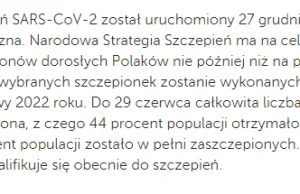 Rząd raportuje w Międzynarod. Funduszu Walutowym, że wyszczepi CAŁĄ Polskę