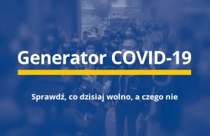 COVID-19 | Generator obostrzeń