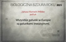 Janusz Korwin-Mikke nominowany do Biologicznej Bzdury Roku 2021