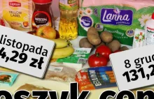 Porównanie cen 10 produktów. Teraz i miesiąc temu