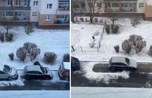 Cwana rodzinka blokuje… tylko dla siebie dwa miejsca parkingowe na osiedlu