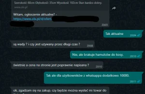 Sprzedaję komodę botowi z OLX