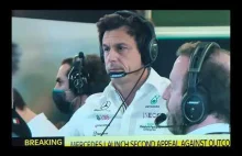 Nagranie garażu Mercedesa na ostatnim okrążeniu GP Abu Zabi