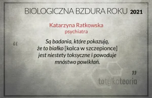 Katarzyna Ratkowska (psychiatra) nominowana do Biologicznej Bzdury Roku