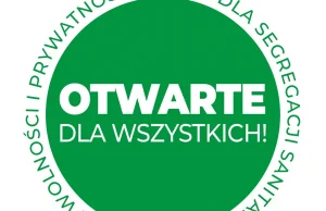 POWIEŚ PLAKAT "OTWARTE DLA WSZYSTKICH" na drzwiach swojego lokalu.