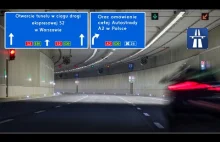 Otwarcie tunelu w ciągu drogi ekspresowej S2 w Warszawie