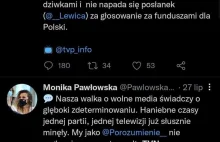 Zdanie Moniki Pawłowskiej w sprawie lex TVN - 27 lipca vs. 20 grudnia