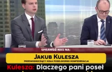 Jakub Kulesza w debacie TVP przeciwko posłance PiS, która wzywa do sanitaryzmu.