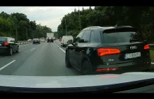 Policja ukarała niewinną osobę za wyczyny kierowcy Audi Q5