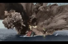 HMS Barham eksploduje tragicznie 4k Color (Intense Footage)