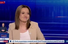 Danuta Holecka gorliwie broniła PISu - Awantura w Gościu Wiadomości w TVP.