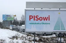 Kontrowersyjny billboard na wjeździe do Olsztyna