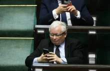 Kaczyński o Pegasusie: "Mogę doradzić używanie takiego telefonu, jaki mam ja"