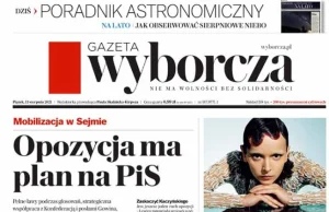 „Gazeta Wyborcza” drożeje o 1 zł, powodem gwałtowny wzrost cen papieru