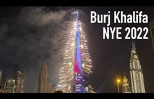 Noworoczna iluminacja Burj Khalifa Dubaj 2022