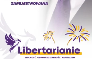 Libertarianie oficjalnie zarejestrowani jako partia polityczna! Z nowym logo.