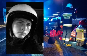 Zmarł 26-letni strażak. Wjechała w niego 19-latka kiedy pomagał na wypadku