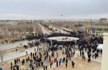 W Kazachstanie protestują, bo cena litra LPG wzrosła z 56 groszy do 1,12 zł