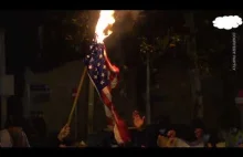 Iran: Podpalono flagi USA i Izraela w rocznicę śmierci Sulejmaniego