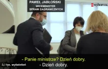 Jak wiceszef MSZ Jabłoński traktuje media niepisowskie? Nagranie z dzisiaj