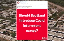 Szkocka gazeta pyta czytelników, czy należy wprowadzić obozy internowania Cov19