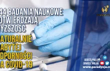 144 Badania Naukowe Potwierdzają Wyższość Naturalnie Nabytej Odporności Na...