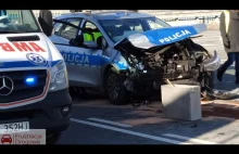 Wypadek policji w Katowicach 07.01.2022