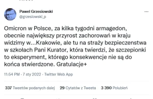 Grzesiowski znowu odlatuje! "Omicron w Polsce, za kilka tygodni armagedon"