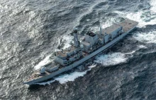 Kolizja sonaru brytyjskiej fregaty z rosyjskim okrętem podwodnym