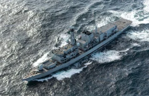 Kolizja sonaru brytyjskiej fregaty z rosyjskim okrętem podwodnym