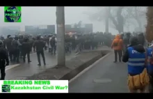 Zapis ponad 4-godzinnego nagrania z protestów w Kazachstanie