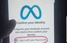"Log in with your Vaccine ID"