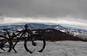Beskid Śląski rowerem w zimę - MTB Beskidy