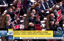 Premier Morawiecki wygwizdany w Sejmie. "Miska ryżu!"