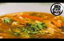 Przepis na chińską zupę z glutaminianem - ostro kwaśna Suan La Tang , Syczuan