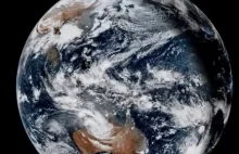Wybuch wulkanu "Hunga Tonga-Hunga" na południowym Pacyfiku widziany z satelity