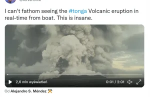 Tonga Volcanic eruption in real-time from boat